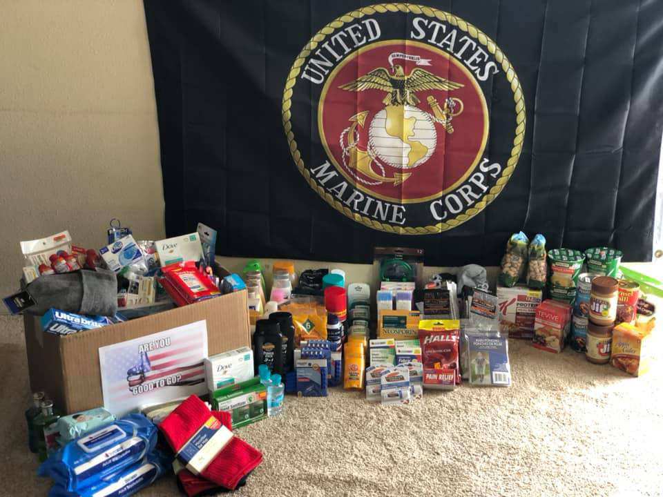 Care package donated by Operation Good To